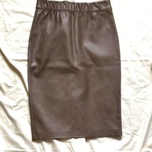 Brochure Walker The River Skirt Vegan Leather Pencil Skirt